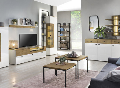 Set Modern Living Room Wall Display Cabinets TV Wardrobe Living Room Baroque Style